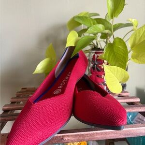 Rothy's Vibrant Red Flats